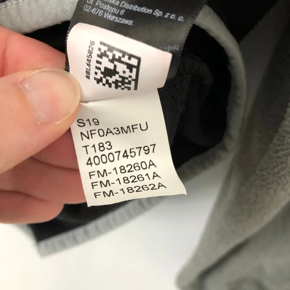 The North Face Black Gray Quarter Zip Pullover XL